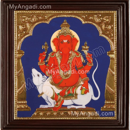 Chendura Ganesha Tanjore Painting Chendura Ganesha Tanjore Painting