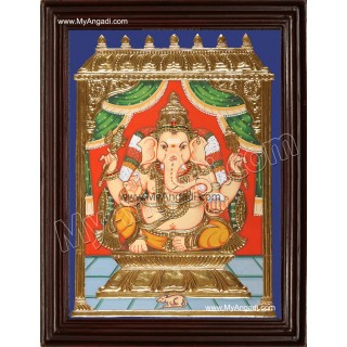 Ganesha Tanjore Painting