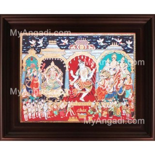 Natarajar Dance Tanjore Painting, Nataraja Tanjore Painting