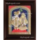 North Indian Krishna Radha Tanjore Painting, Radha Krishna Tanjore Painting