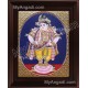 Oval Vitoba Krishna Tanjore Painting, Krishna Tanjore Painting