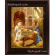 Palace Krishna Fruit Tanjore Painting, Krishna Tanjore Painting