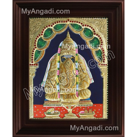 Pillaiyarpatti Ganesha Tanjore Painting, Ganesha Tanjore Painting