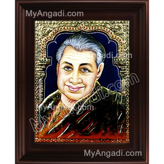 Pondichery Annai Tanjore Painting, Saint Tanjore Painting