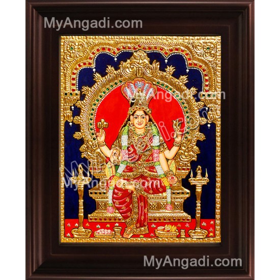 Renuka Devi Tanjore Painting, Amman Tanjore Painting Renuka Devi Tanjore Painting, Amman Tanjore Painting