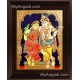 Rukmani Krishna Tanjore Painting, Krishna Tanjore Painting