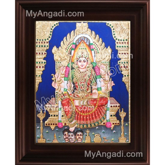 Samayapuram Mariyamman Tanjore Painting, Amman Tanjore Painting