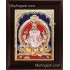 Straight Face Ganesha Tanjore Painting, Ganesha Tanjore Painting