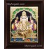 Straight Face Ganesha Tanjore Painting, Ganesha Tanjore Painting