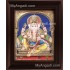 Straight Face Ganesha Tanjore Painting, Ganesha Tanjore Painting