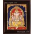 Straight Face Ganesha Tanjore Painting, Ganesha Tanjore Painting