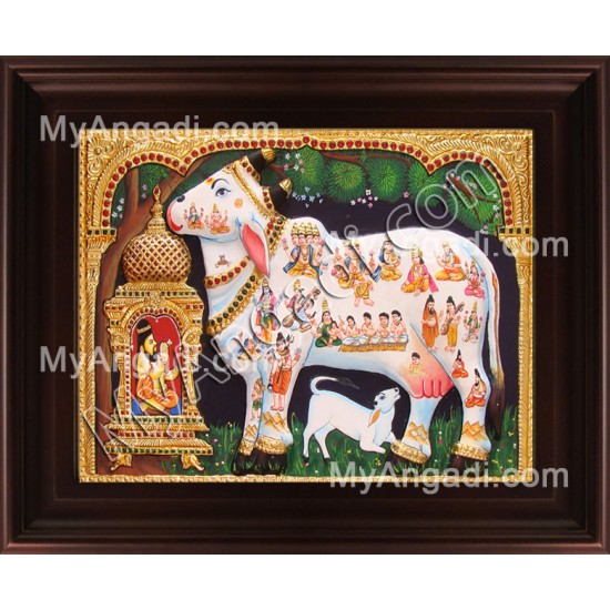 White Komatha Tanjore Painting, Komatha Tanjore Painting White Komatha Tanjore Painting, Komatha Tanjore Painting