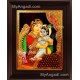 Yasodha Krishna Mother Tanjore Painting, Krishna Tanjore Painting Yasodha Krishna Mother Tanjore Painting, Krishna Tanjore Painting