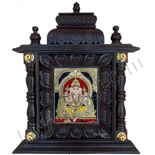 Ganesha Tanjore Painting - Mantap Frame