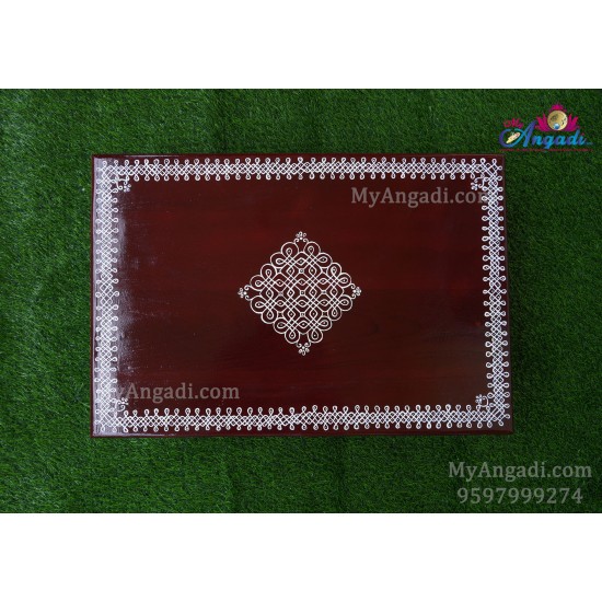 Teak Wood Manai with kolam