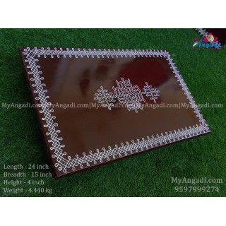 Teak Wood Manai with kolam