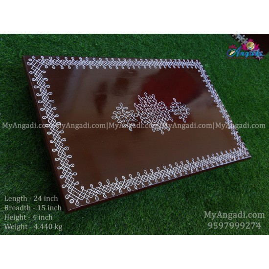 Teak Wood Manai with kolam