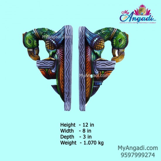 Vagai Wood Parrot Wall Brackets Vagai Wood Parrot Wall Brackets