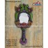 Vagai Wood Decorative Parrots Wall Decor Mirror/Hand Mirror