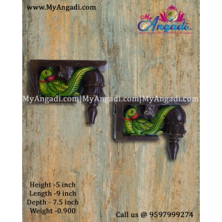 Vagai Wood Peacock Brackets