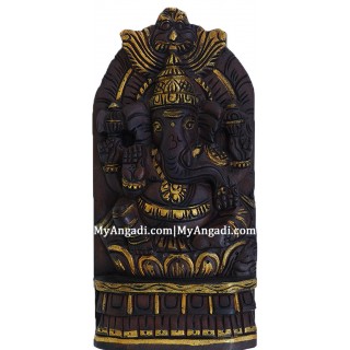 Vagai Wood Ganesha Statues