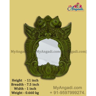 Vagai Wood Decorative Parrot Wall Decor Mirror