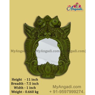 Vagai Wood Decorative Parrot Wall Decor Mirror