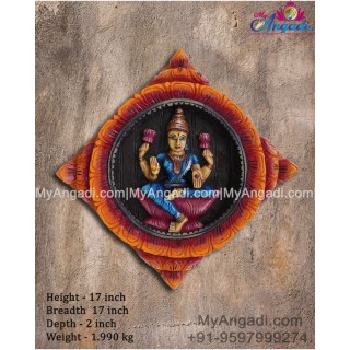 Vagai Wood Lakshmi Wall Panel