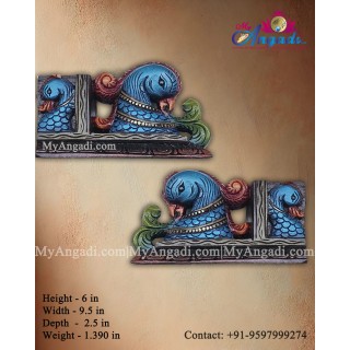 Vagai Wood Double Sided peacock Wall Brackets