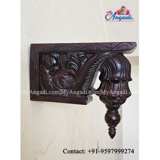 Vagai Wood Parrot Wall Brackets