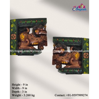 Vagai Wood Yazhi Wooden Brackets