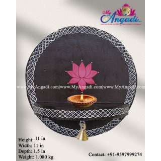 Vagai Wood Lotus Lamp Holder