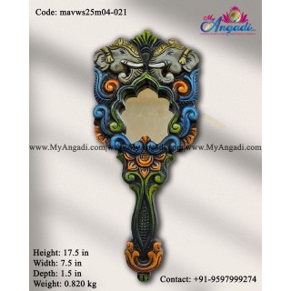 Decorative Elephant Hand Wall Mirror
