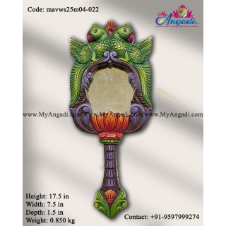 Decorative Parrot Hand Wall Mirror