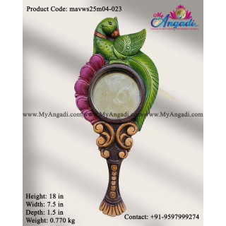 Decorative Parrot Hand Wall Mirror