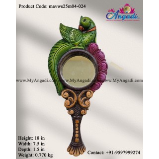Decorative Parrot Hand Wall Mirror
