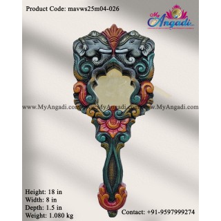 Decorative Elephant Hand Wall Mirror