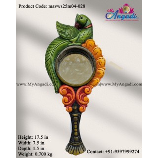 Decorative Parrot Hand Wall Mirror